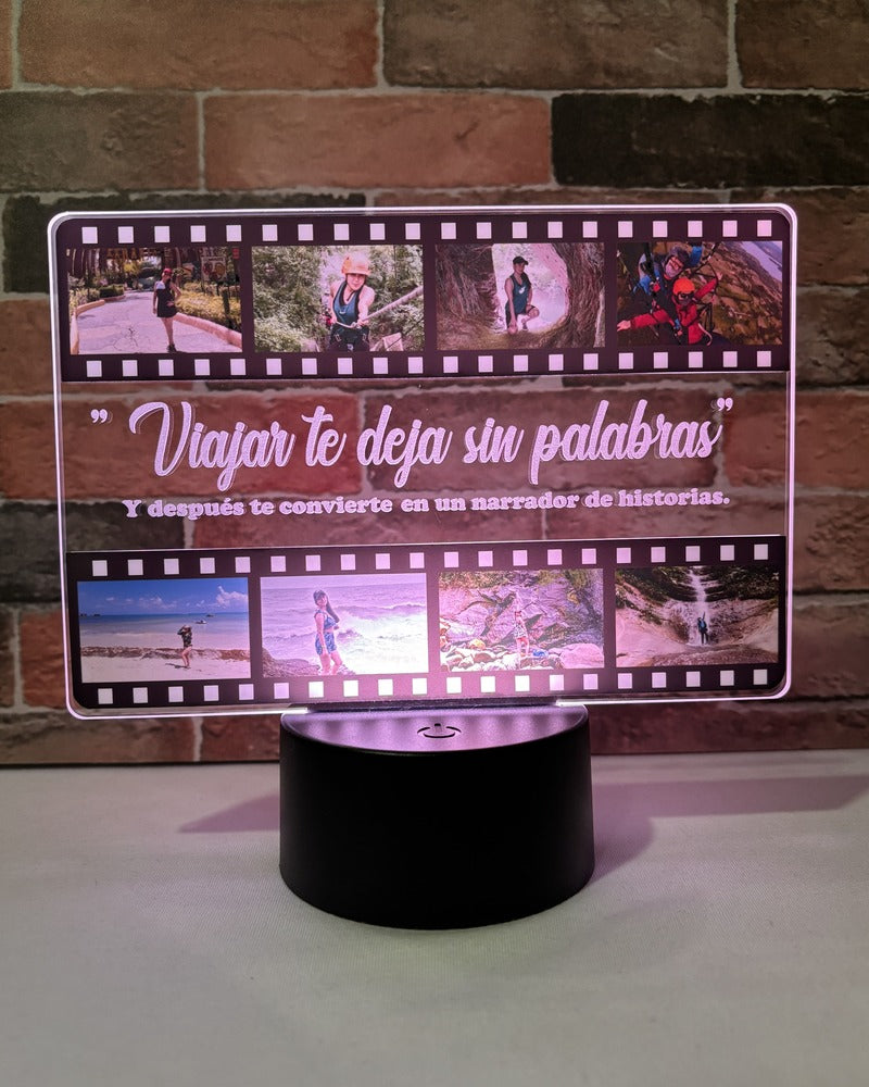 Lámpara Personalizada "Rollo Fotográfico" – Tus Recuerdos en Luz