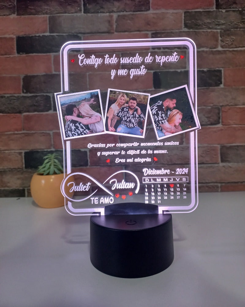 Lámpara Calendario Personalizada – Opción 2